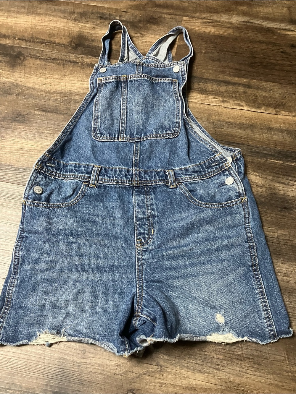 Old Navy Denim Short Overalls in Blue
